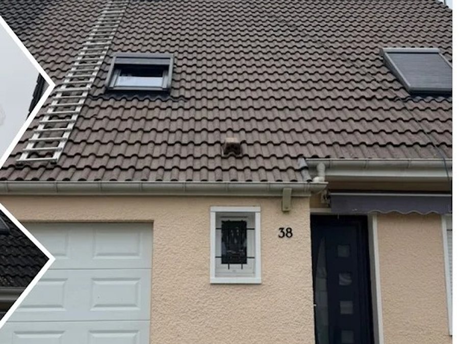 Rénovation d'une toiture en tuiles à Rouen, avant et après — après